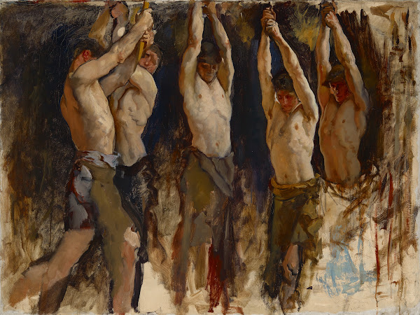 Figure Study for The Spirit of Vulcan Genius of the Workers in Iron and Steel Ro
