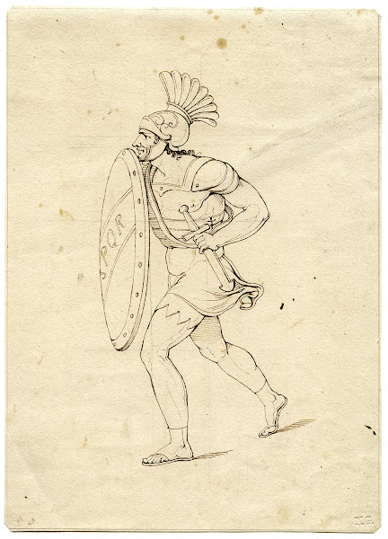 Soldier with sword and shield