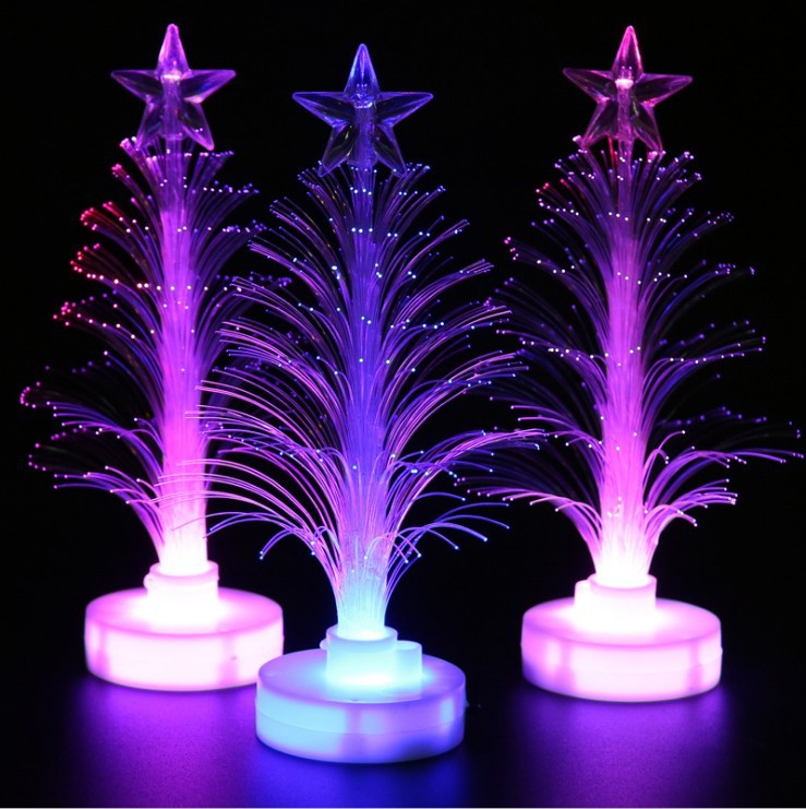 LED Fiber Optic Christmas Tree, glowing night light