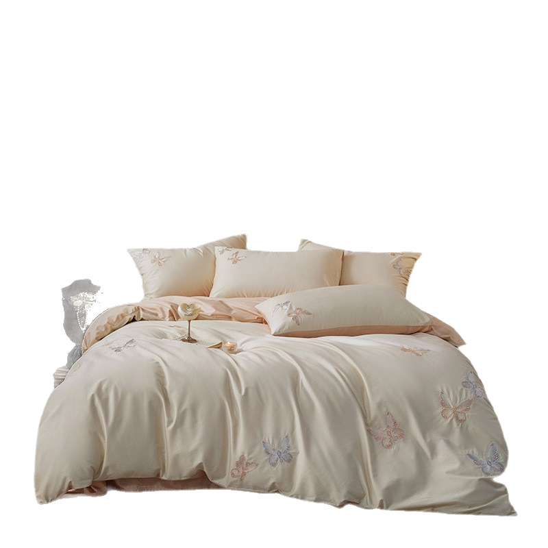 Cotton Bedding Set, 4-piece, Long-staple Cotton