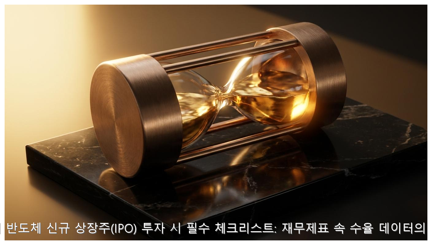 해외 반도체 신규 상장주(IPO) 투자 시 필수 체크리스트: 재무제표 속 수율 데이터의 진실 핵심 안내 및 분석 인포그래픽 (5)