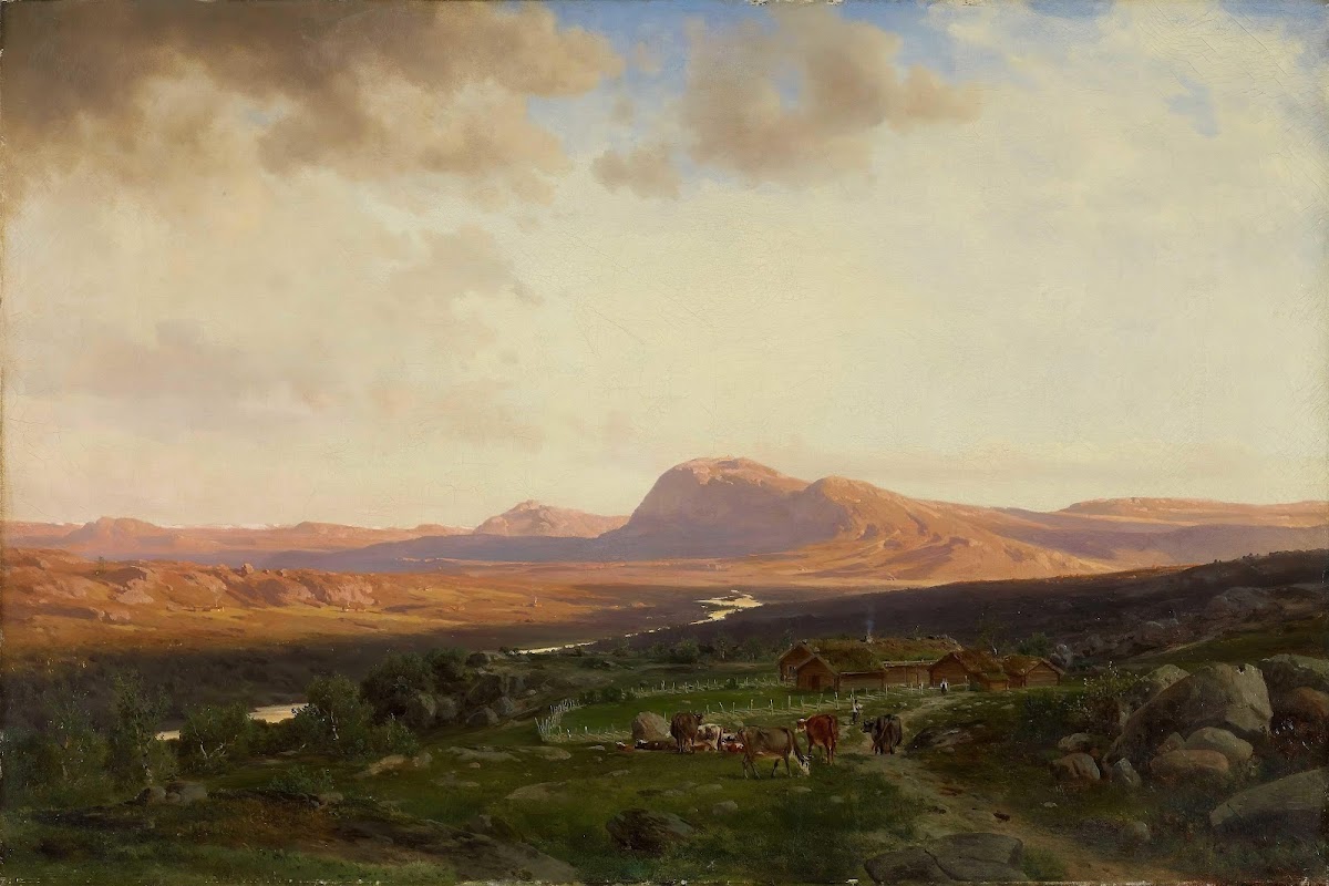 Sunset in the Mountains 1865