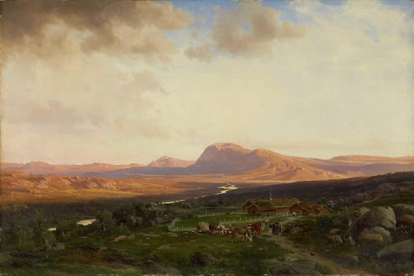 Sunset in the Mountains 1865