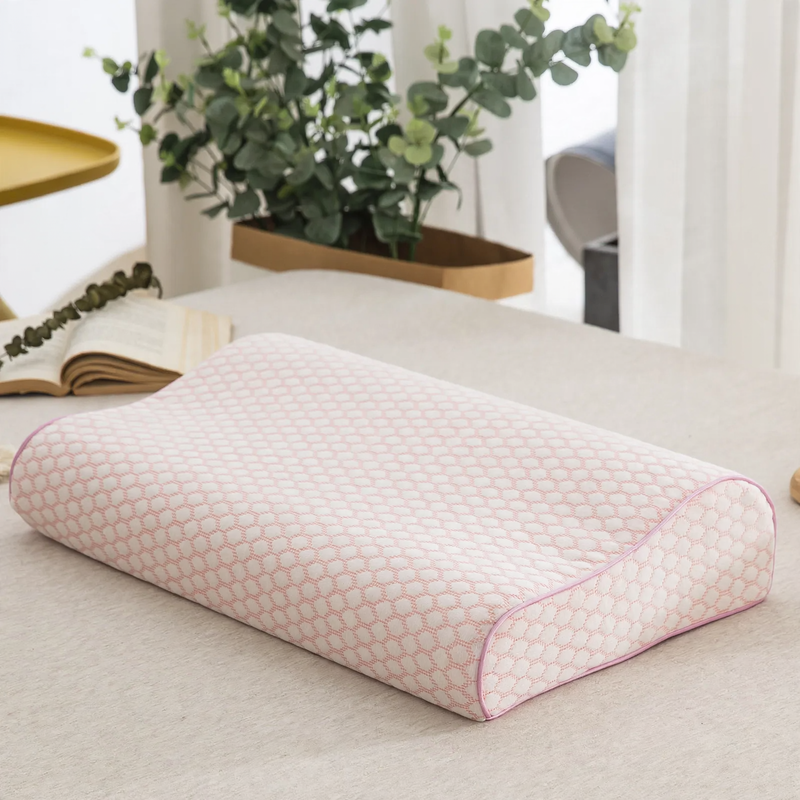 Wave pillow made of memory foam, 50 × 30 cm