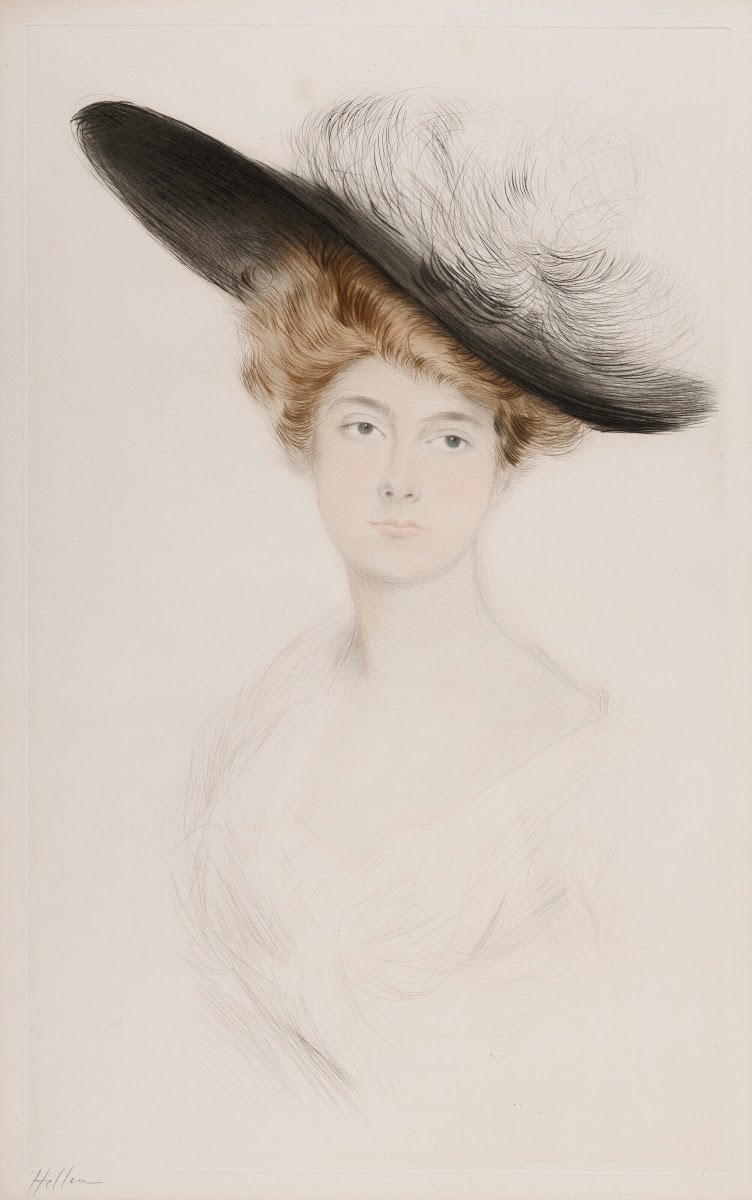 Portrait de femme au chapeau