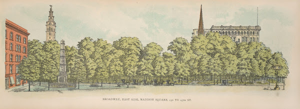 Broadway East Side Madison Square 23rd to 25th St 1899