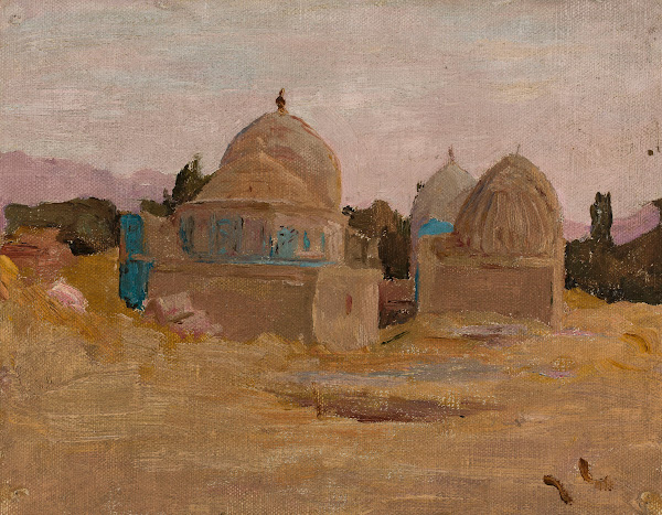 Samarkand  Shah i Zinda mosque From the journey to Turkestan 1912