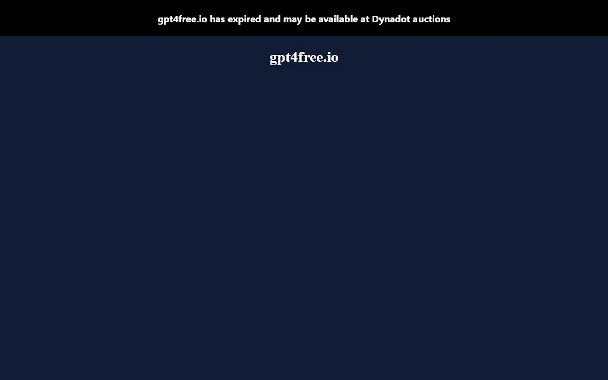 Captura de GPT4Free