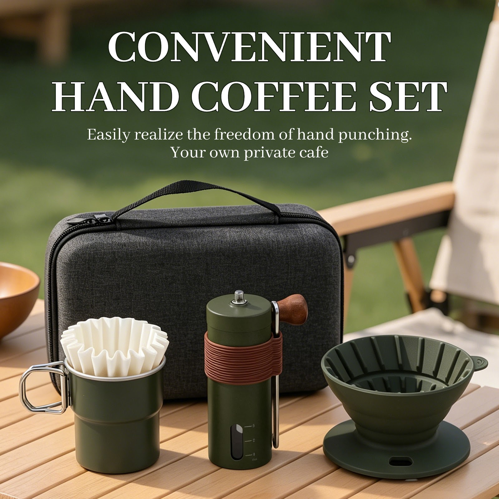Pour-over coffee gift set, 14–15 pieces