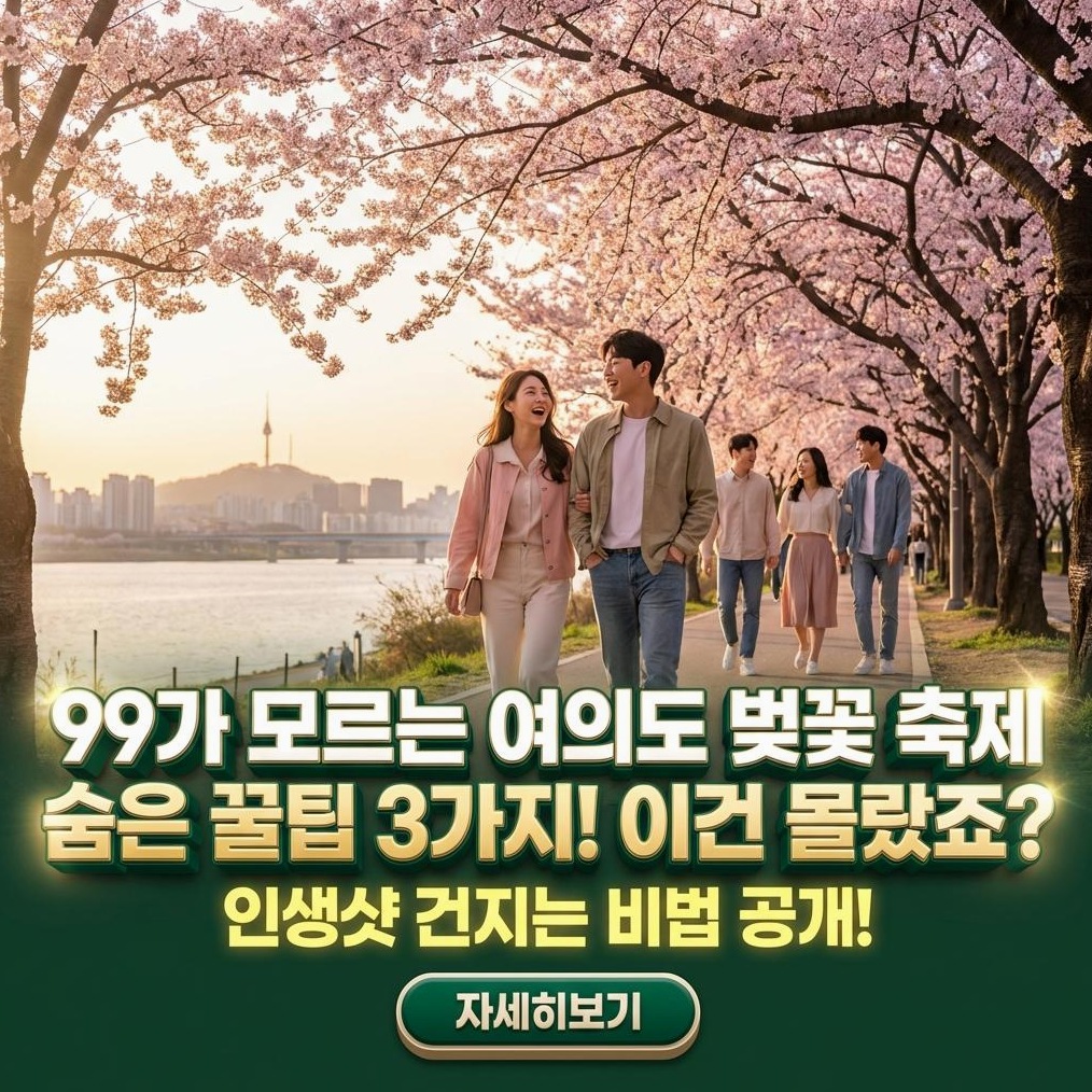 2026 여의도 벚꽃 축제: 가족 여행 완벽 가이드