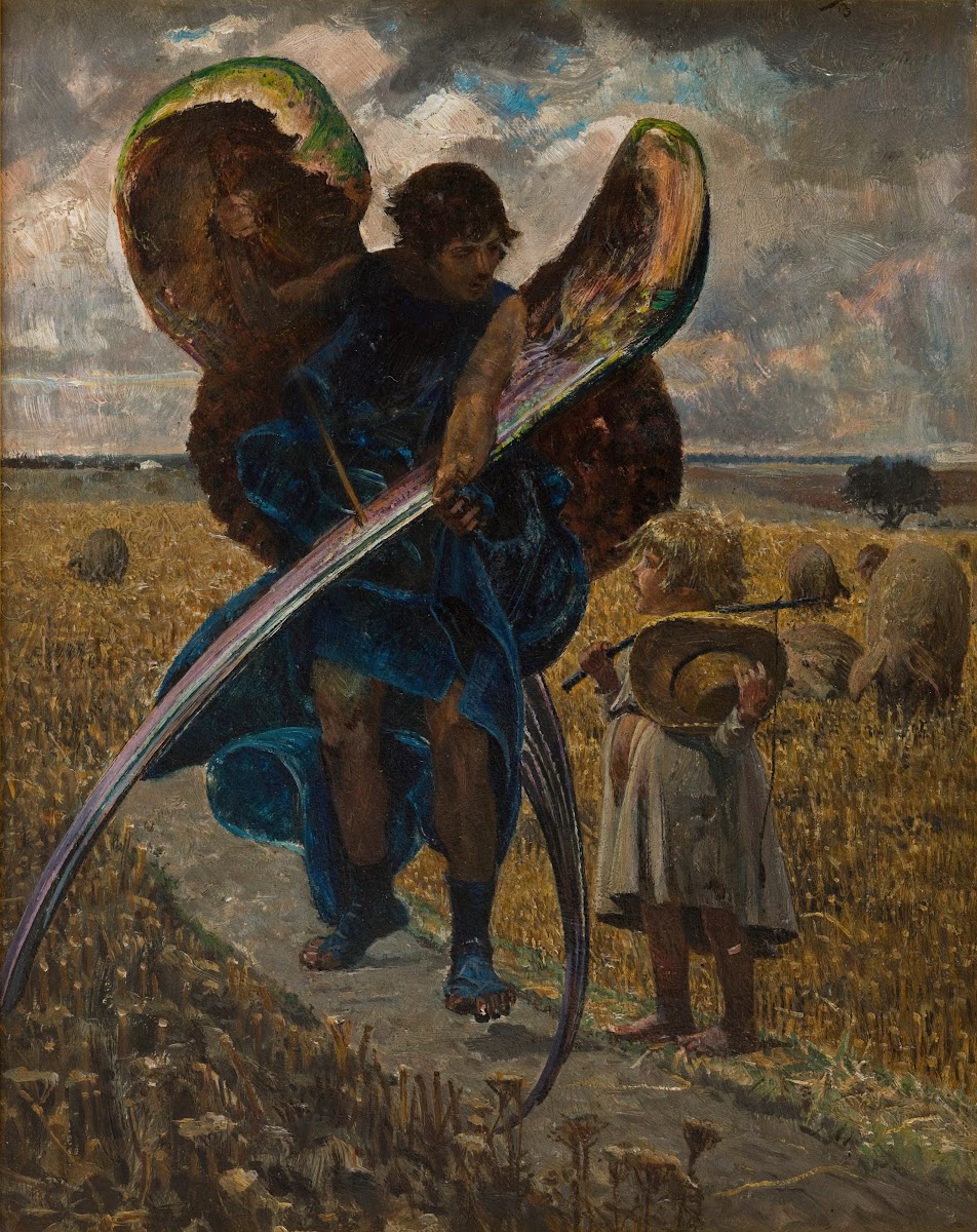 Following the Angel  Triptych Central Part 1901