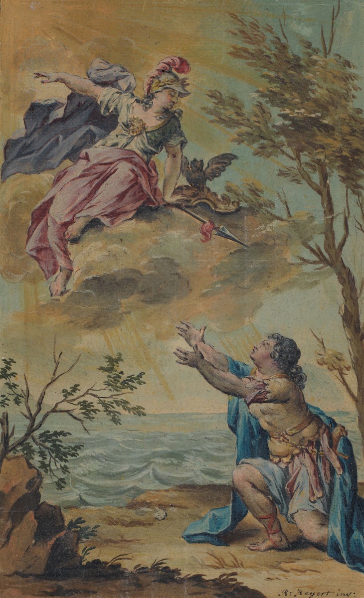 Mentor neemt afscheid van Telemachus 1719   1775
