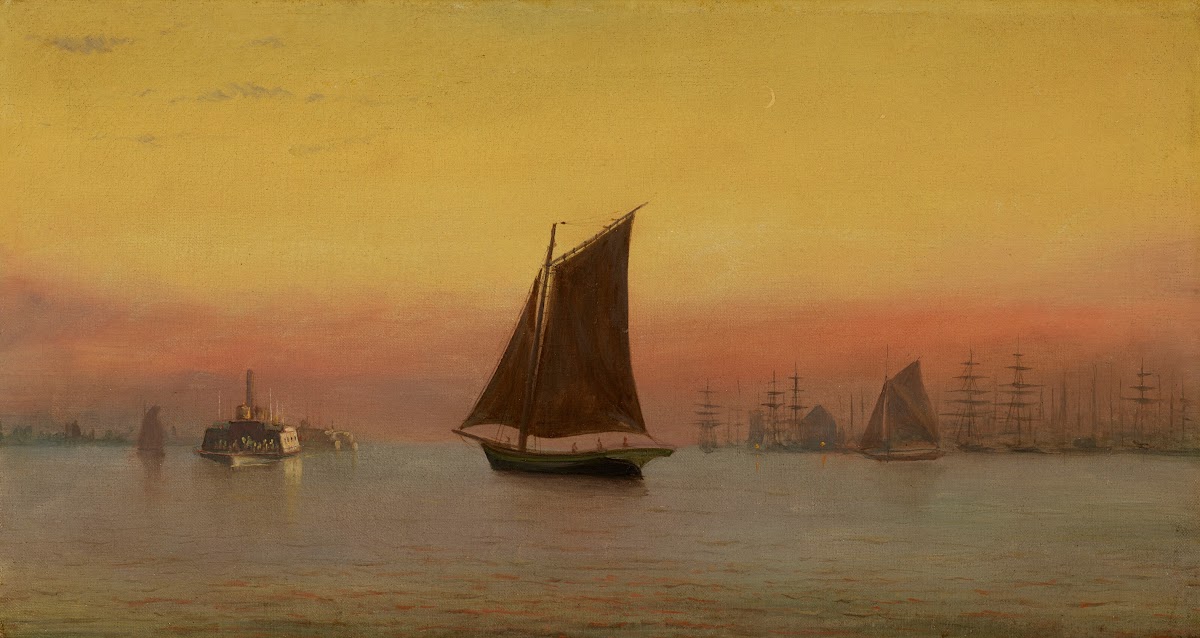 Misty Morning New York Harbor circa 1876
