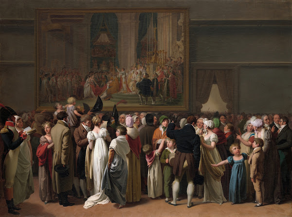 The Public Viewing Davids Coronation at the Louvre 1810