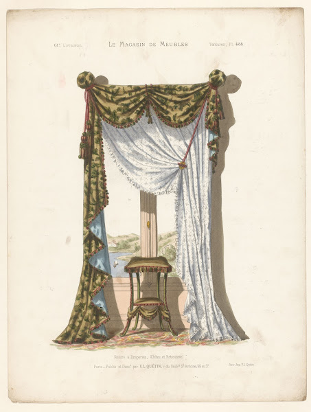 Fenêtre à Draperies Chûtes et Retroussé 1832   1904