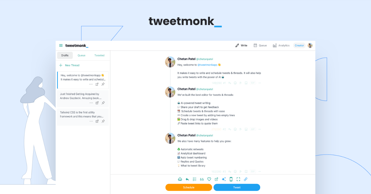 Captura de Tweetmonk