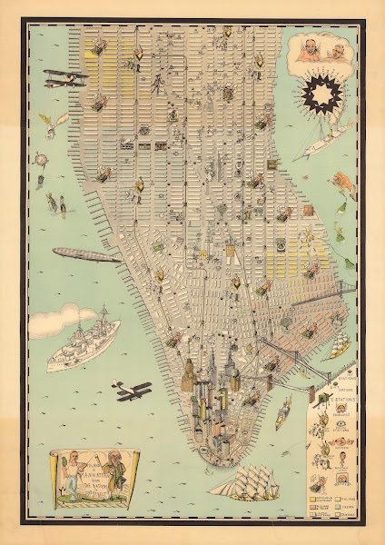 Island Of Manhattan From The Battery To 59th Street 1920