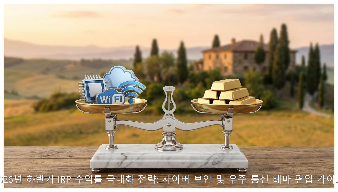 2026년 하반기 IRP 수익률 극대화 전략: 사이버 보안 및 우주 통신 테마 편입 가이드 핵심 안내 및 분석 인포그래픽 (6)