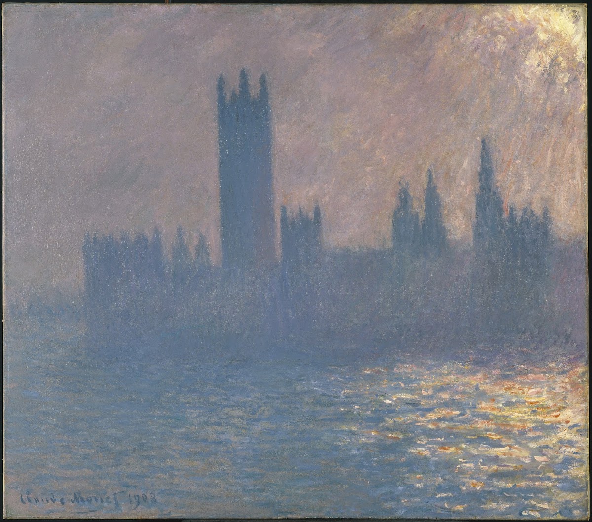 Houses of Parliament Sunlight Effect Le Parlement effet de soleil 1903
