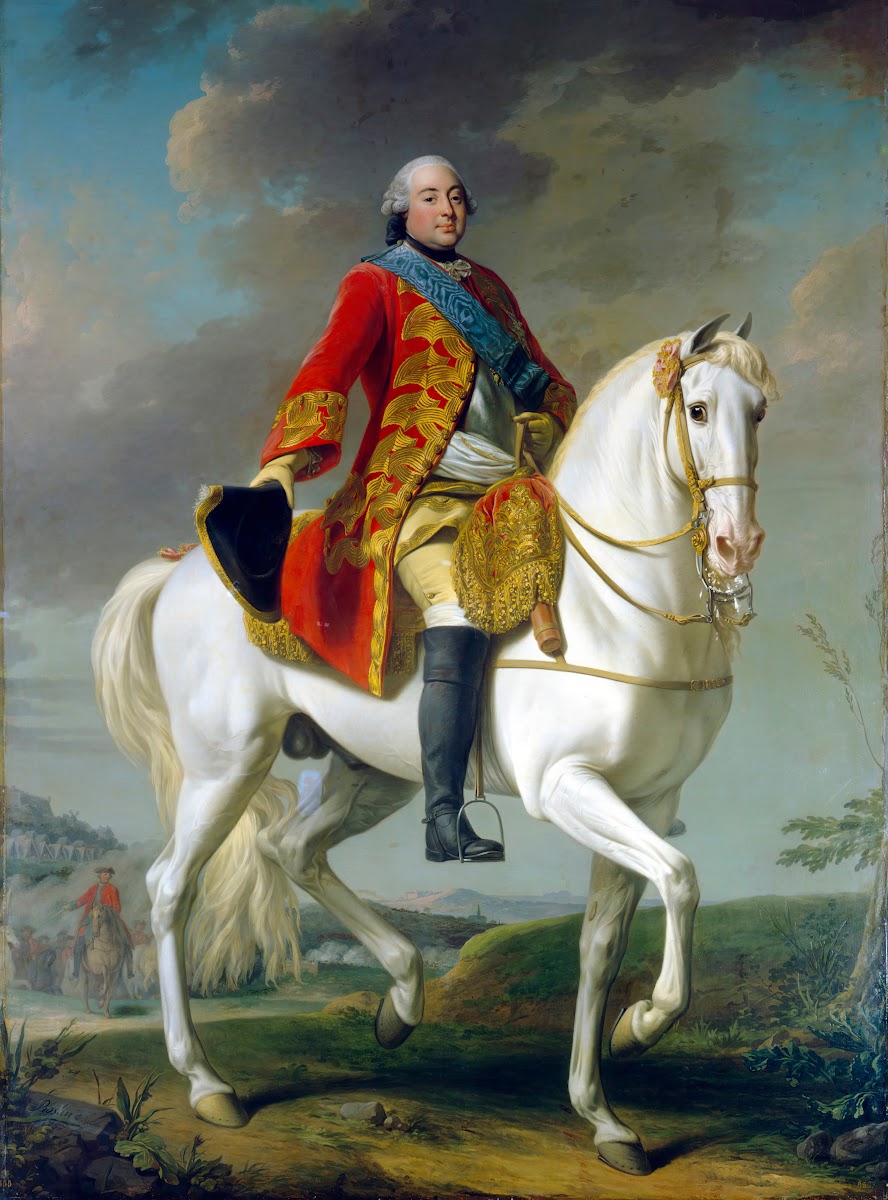 Louis Philippe Duc dOrleans Saluting his Army on the Battlefield 1757