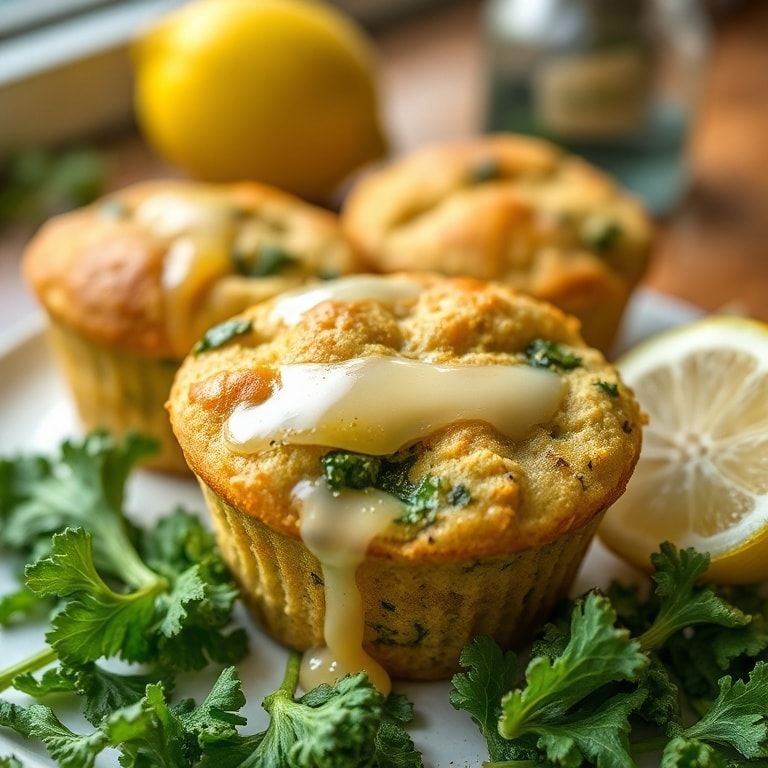 Kale and Lemon Muffins: A Hidden Veggie Treat You’ll Love – Easy Homemade Breakfast