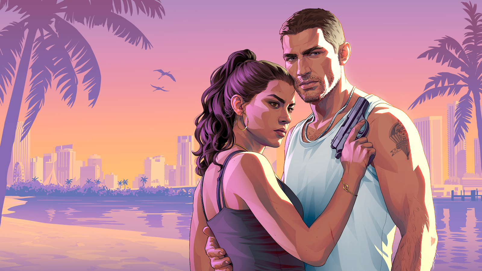 Grand Theft Auto VI Artwork - Digital Illustration 4K Wallpaper (3840x2160)