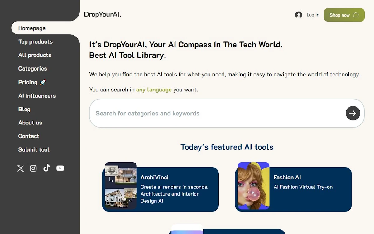 Captura de Drop Your AI