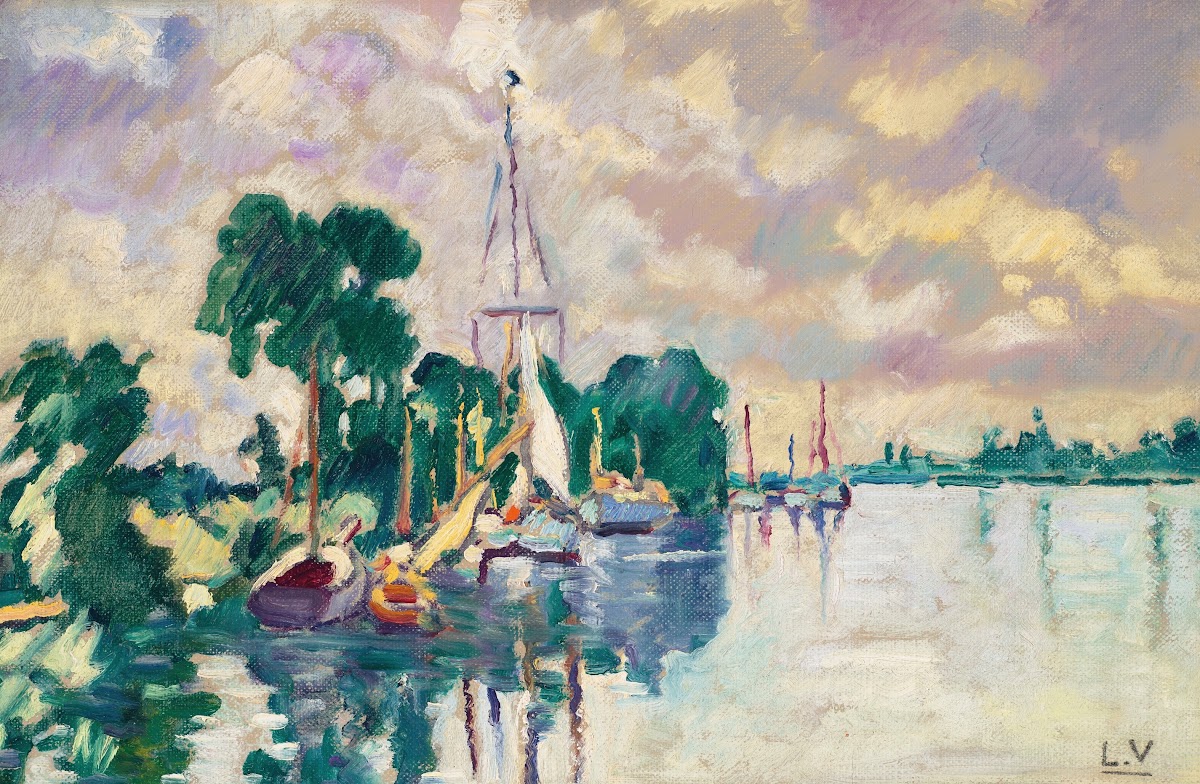 Voiliers à Ouistreham 1930