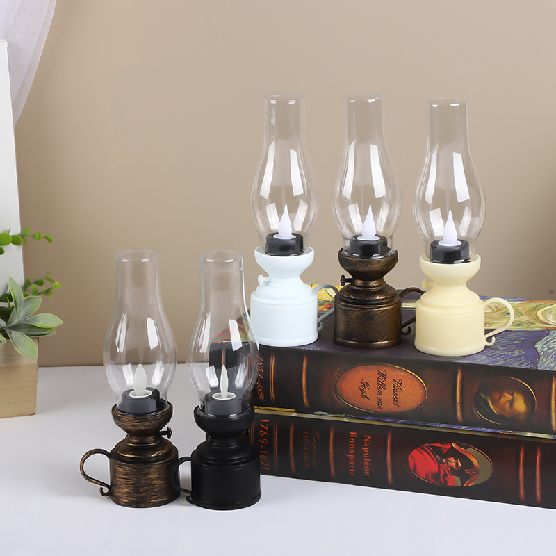 LED oil lamp in retro design