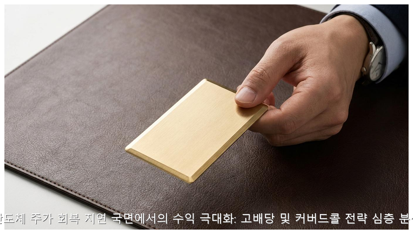 반도체 주가 회복 지연 국면에서의 수익 극대화: 고배당 및 커버드콜 전략 심층 분석 핵심 안내 및 분석 인포그래픽 (3)