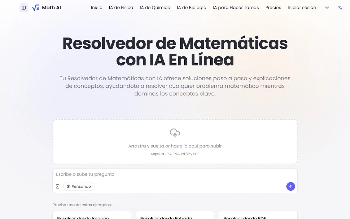 Captura de Math AI Solver Free Online