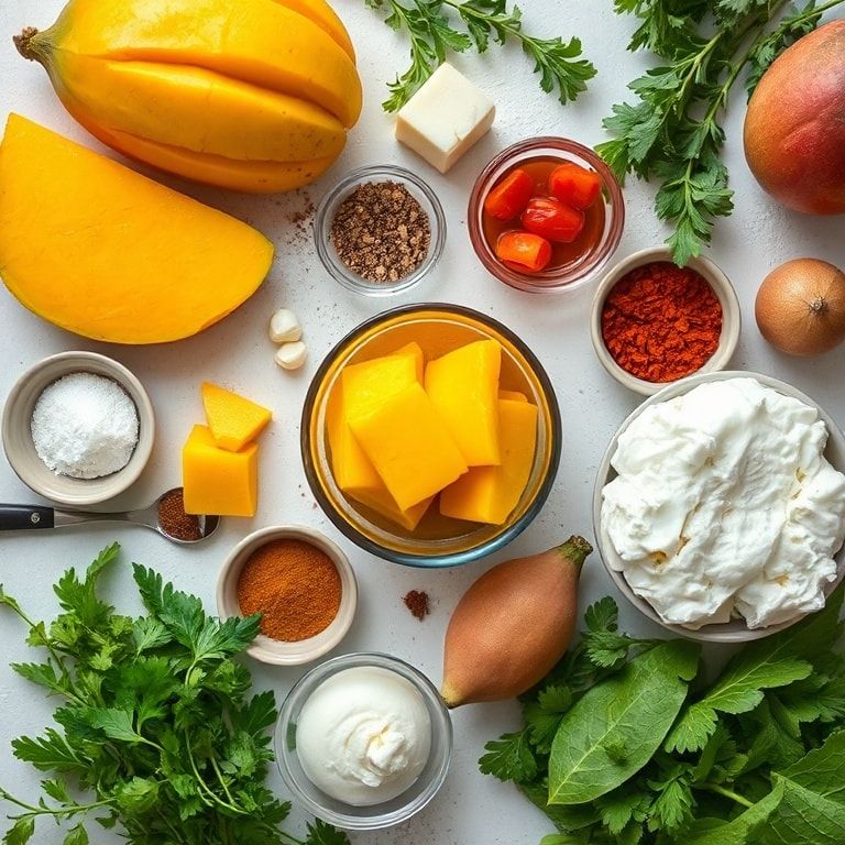 Ingredients for Fresh Mango Sorbet Recipe – 3 Ingredients, No Ice Cream Maker: Quick & Delicious Frozen Treat