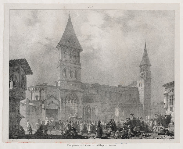 Église de labbaye de Tournus 1825