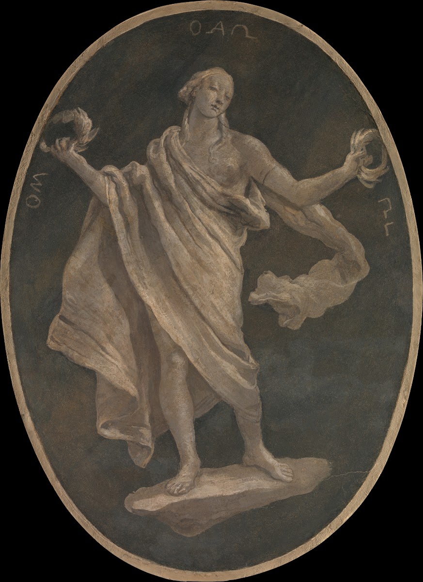 Allegorical Figure Representing a Virtue Possibly Patriotism 1760