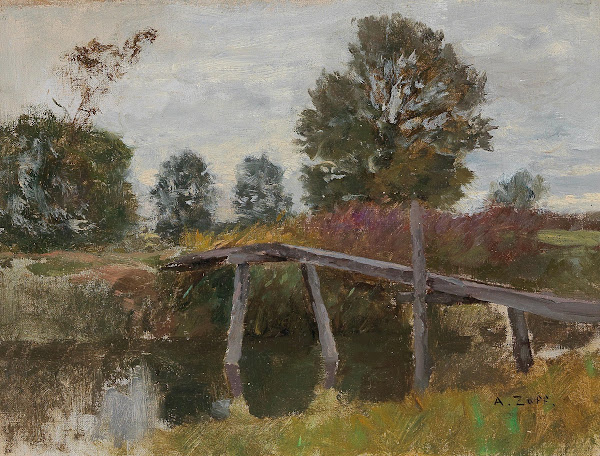 Alter Steg in Langenpreising
