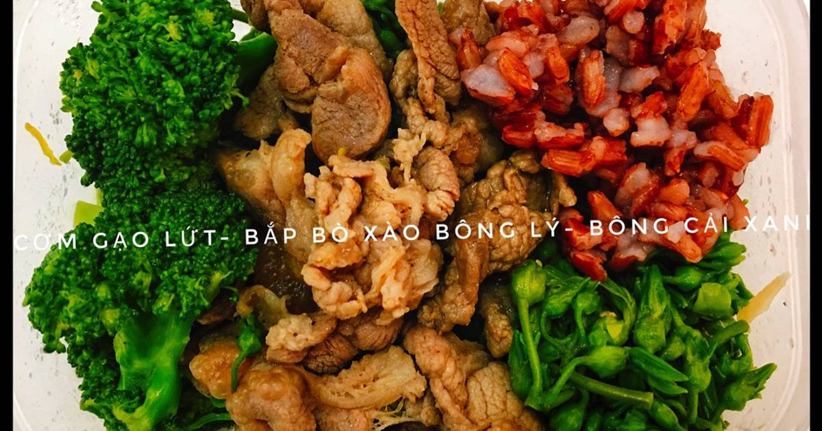 Bắp bò xào bông cải - hoa thiên lý (gymmer)