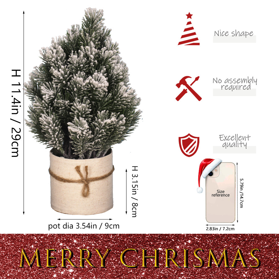 Mini Christmas Tree made of PE for Table Decoration
