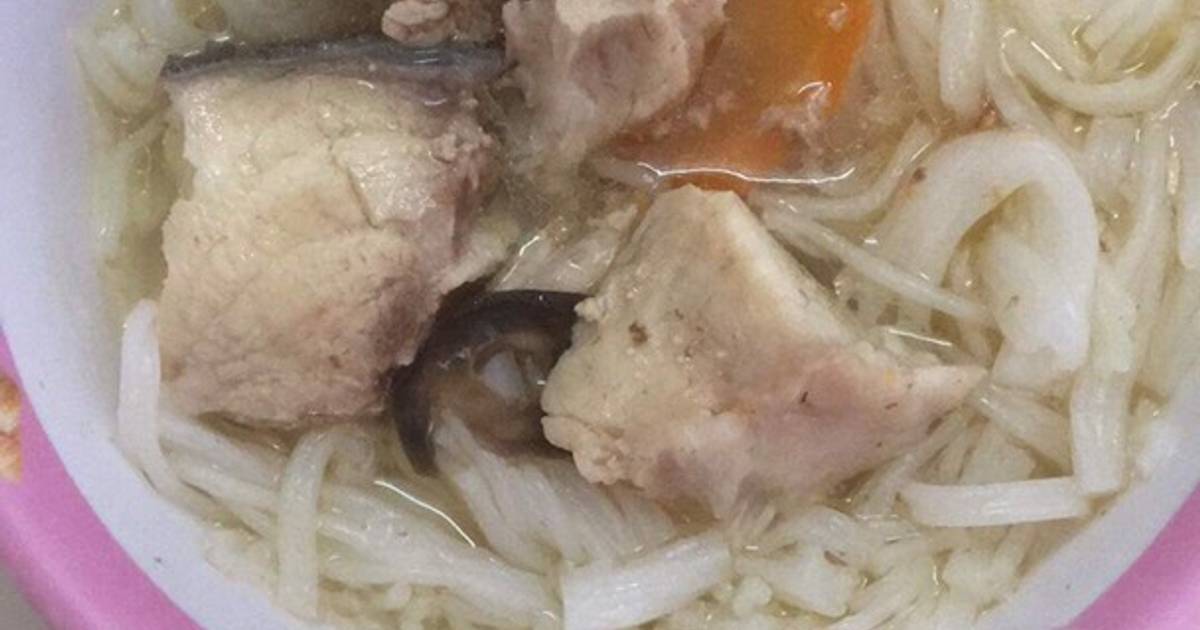Bún cá bóp cho bé ăn dặm