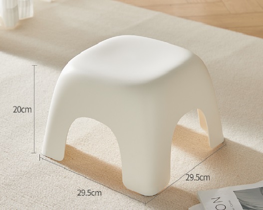 Four-corner geometric stool