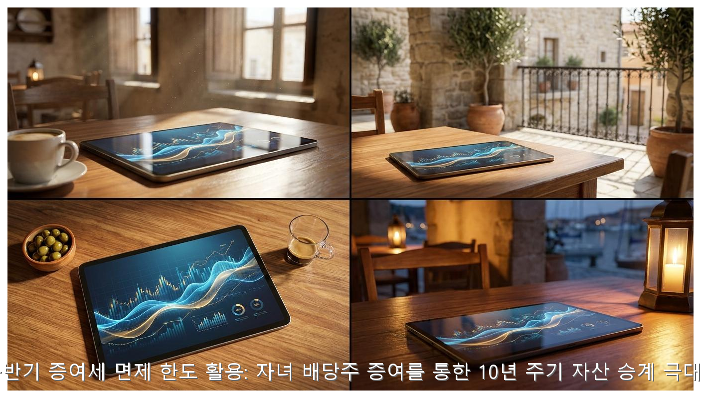 2026년 자녀 배당주 증여세 면제 한도 활용: 10년 주기 자산 승계 전략 핵심 안내 및 분석 인포그래픽 (3)
