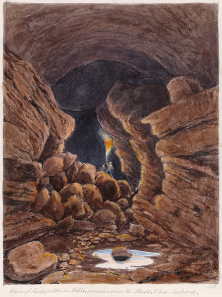Cave of Surtshellir or Robbers Cavern Iceland