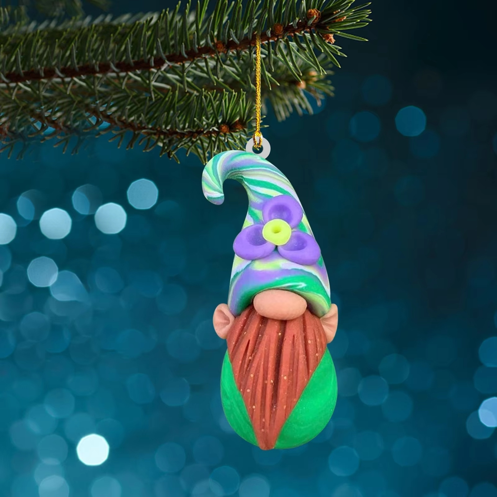 Christmas Gnome Ornament made of Acrylic