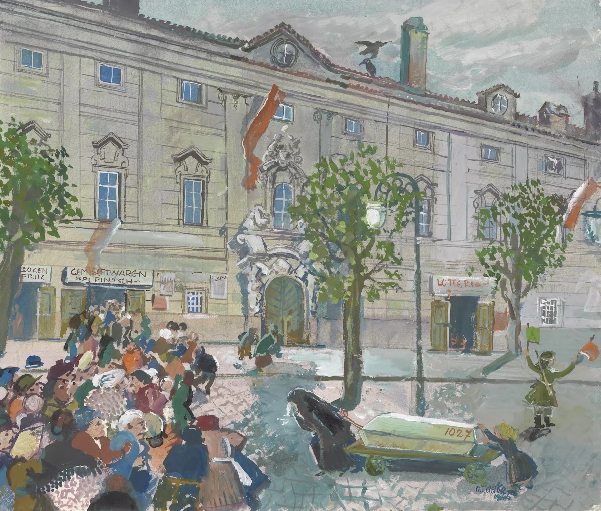 Wiener Straßenbild vom Mai 1945 1945