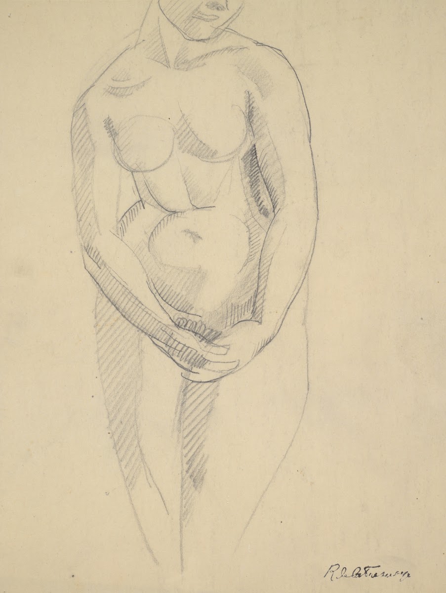 Nude with handsCrossed 1915
