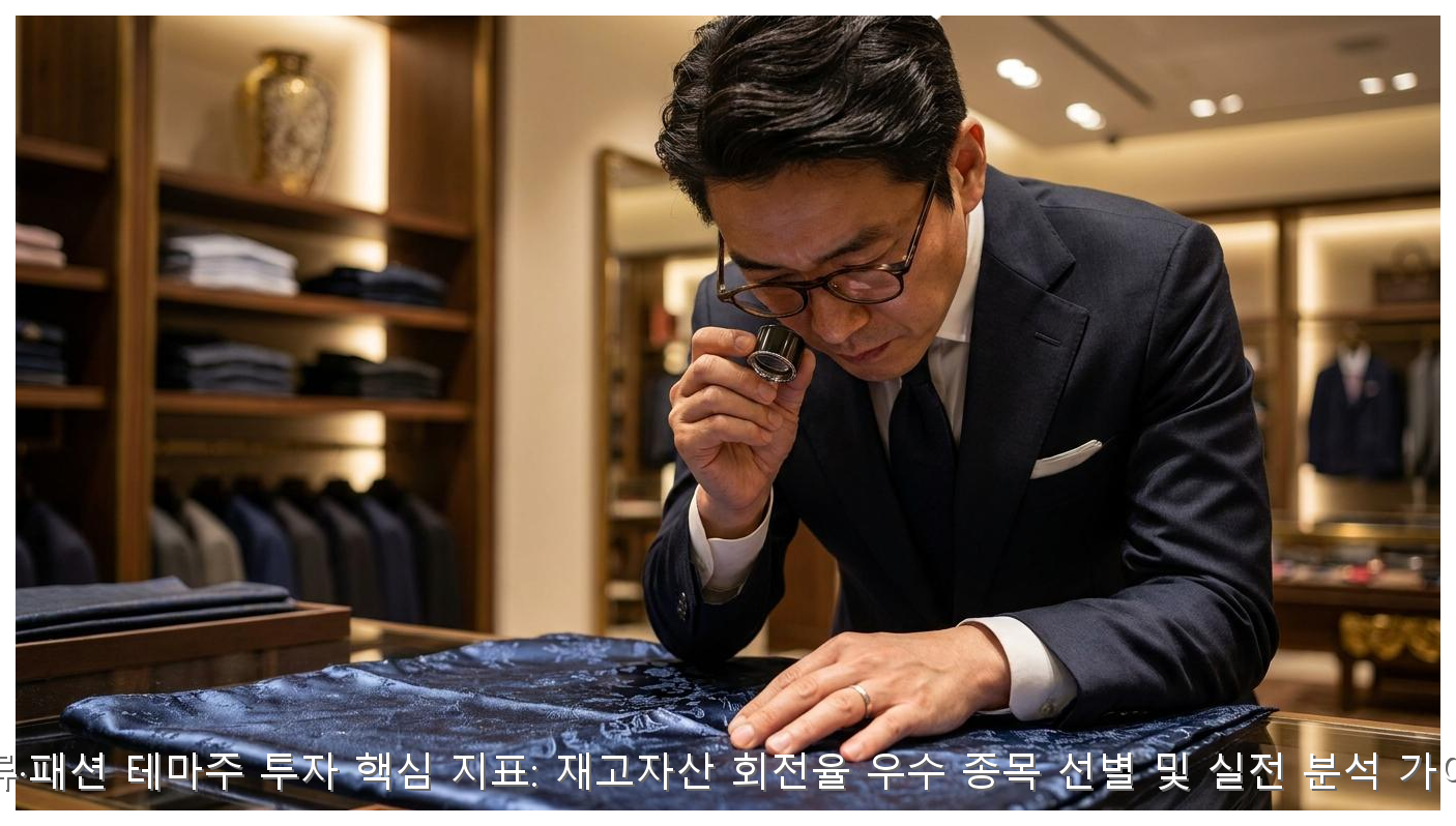 의류 패션 테마주 투자: 재고회전율 우수 종목 선별 가이드 핵심 안내 및 분석 인포그래픽 (2)