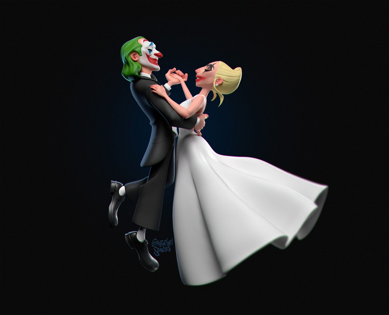 Joker and Harley Quinn Wedding Picture