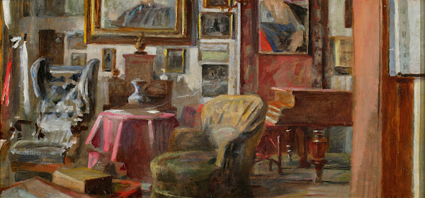 Living room interior in Lusławice 1926