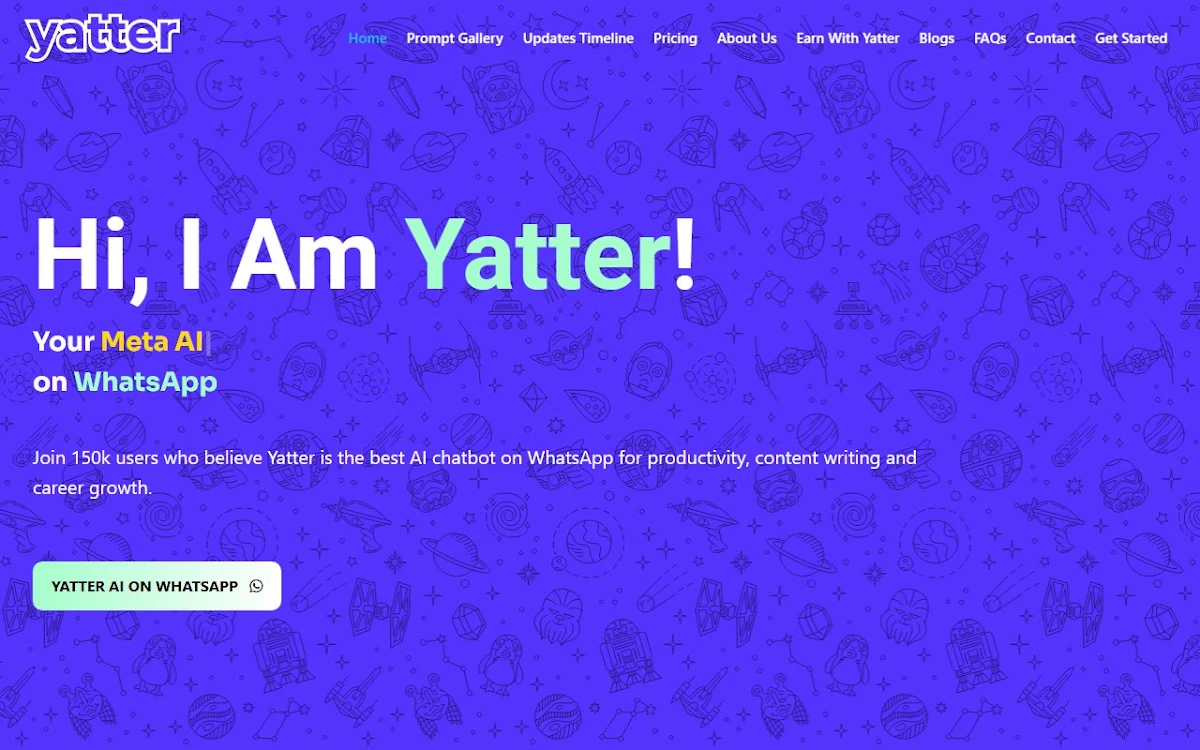Captura de Yatter AI