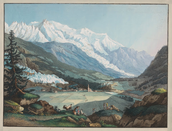 Vue de la Valée de Chamouny pris pres dArgentière 1740 1796
