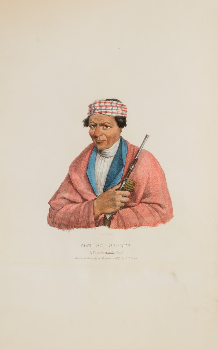 CAN NO SA QUA A Pottowattomie Chief 1835